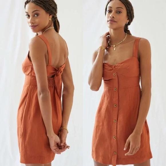 Maeve Anthropologie Twist Front Mini Dress - Picture 9 of 14